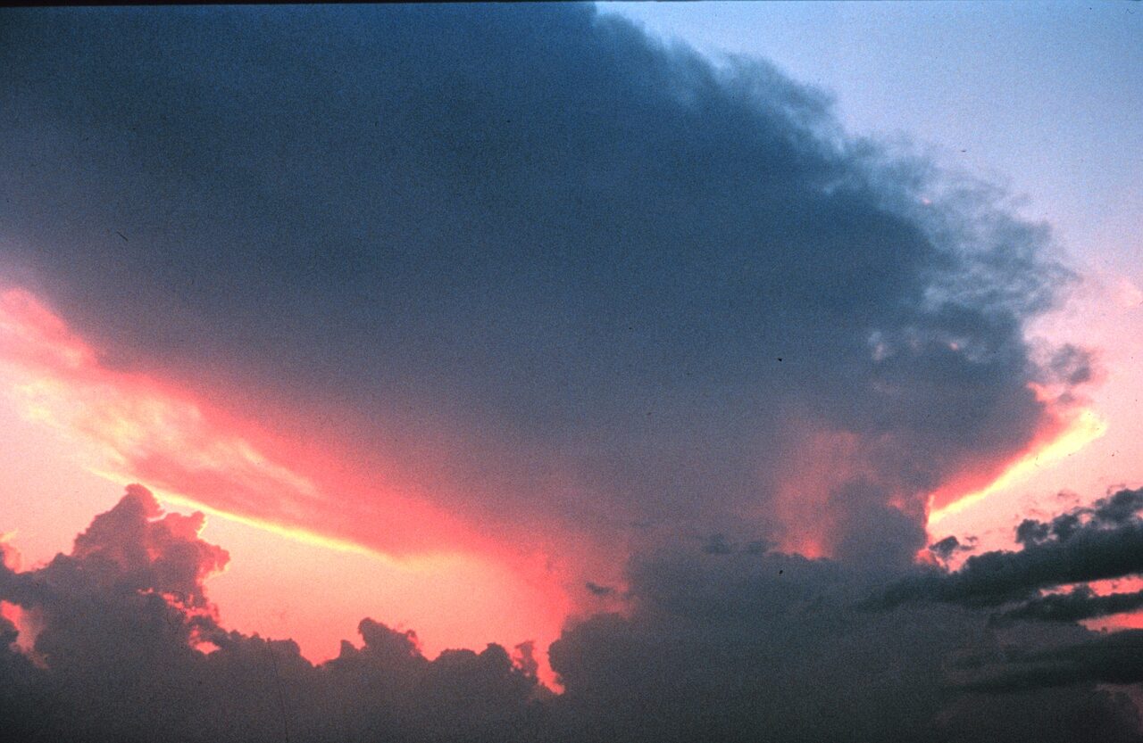 Cumulonimbus: towering storm cloud with an anvil top
